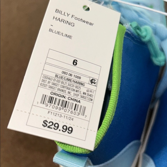 Billy Kids High-Top Sneakers - Light Blue and Green - Picture 5 of 5